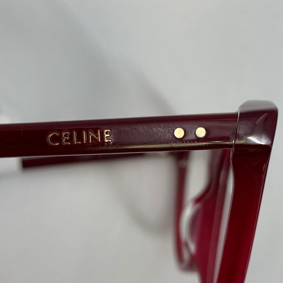 CELINE Paris Eyeglasses Frames Burgundy Cat Eye CL50068I 069 52-20-145 Women - Picture 4 of 8